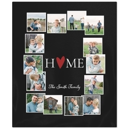 50x60 Plush Fleece Blanket with Home design