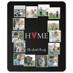 50x60 Sherpa Fleece Photo Blanket with Home design