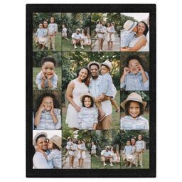 30x40 Mink Fleece Photo Blanket with Custom Color Collage design