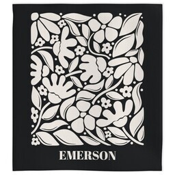 Beach Sheet 78"x70" with Block Print Florals design