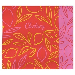 Beach Sheet 78"x70" with Ciao Lemons design