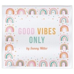 Beach Sheet 78"x70" with Good Vibes design