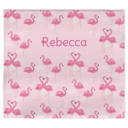 Beach Sheet 78"x70" with Pink Flamingo Fantasy design