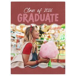 30x40 Mink Fleece Photo Blanket with Fun Lines design