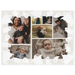 30x40 Mink Fleece Photo Blanket with Baby Boo design