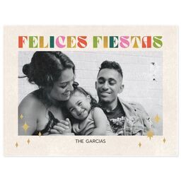 30x40 Mink Fleece Photo Blanket with Merry Bright & Feliz design