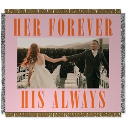 50x60 Photo Woven Throw with Party On Down design