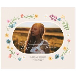 50x60 Plush Fleece Blanket with Pocketful of Posies design