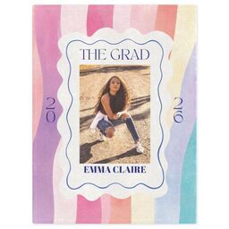 30x40 Mink Fleece Photo Blanket with Chromatic Celebration 2026 design