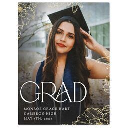 30x40 Mink Fleece Photo Blanket with Deco Grad design