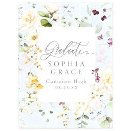 30x40 Mink Fleece Photo Blanket with French Blue design