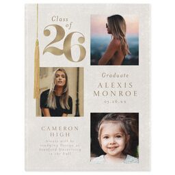 30x40 Mink Fleece Photo Blanket with Grads Big Date 2026 design