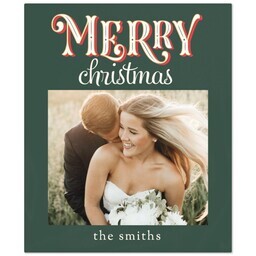 50x60 Plush Fleece Blanket with Retro Merry Christmas design