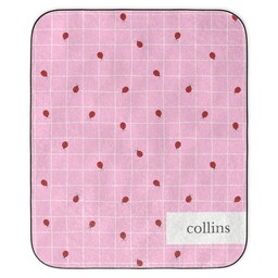 Stadium Blanket 50x60 with Kids Ladybug design