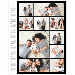 Collage Poster Calendar, 11x14, Glossy Poster Paper with 2026 Custom Color Collage Calendar Poster design