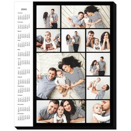 8x10 Same-Day Collage Mounted Print with 2026 Custom Color Collage Calendar Mounted Photo design