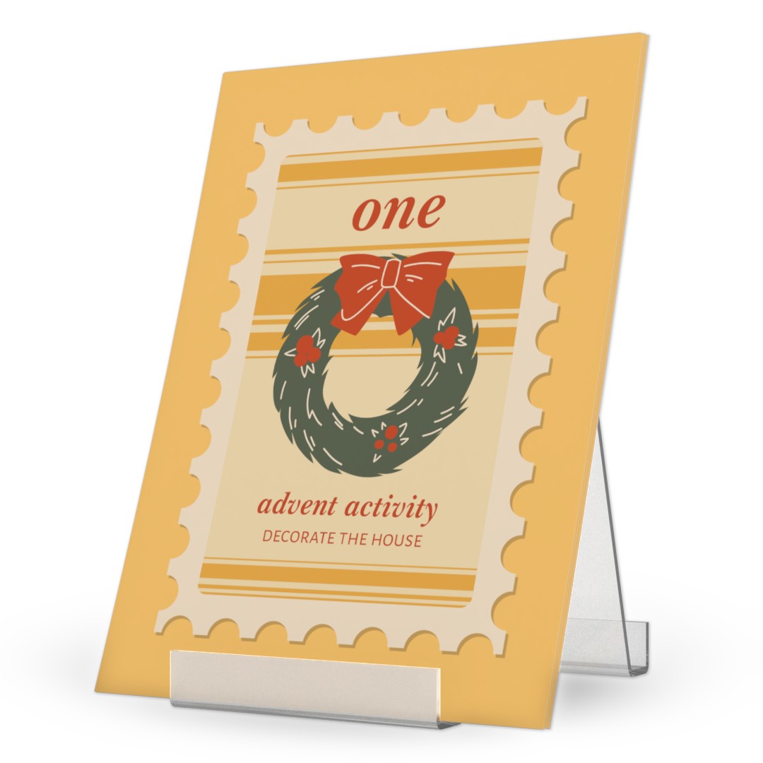 Custom Advent Calendar: 5x7 Personalized Holiday Countdown