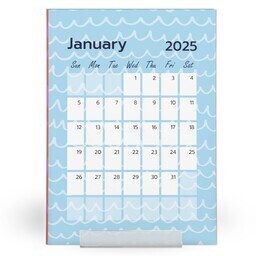 5"x7" Desktop Card Calendar Refill with Doodles design