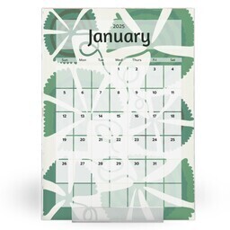 5"x7" Desktop Card Calendar Refill with Floral Fun design