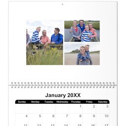 8.5x11, 12 Month Photo Calendar with Nautical design