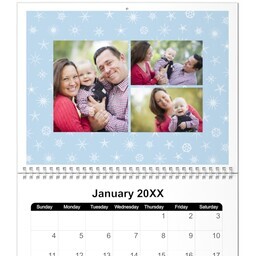 8.5x11, 12 Month Photo Calendar with Seasonal design