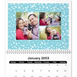 8.5x11, 12 Month Photo Calendar with Seasons design