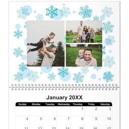 8.5x11, 12 Month Photo Calendar with Simple Nature design