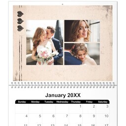 8.5x11, 12 Month Photo Calendar with Stamp Of Approval design