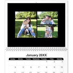 8.5x11, 12 Month Photo Calendar with Studio design