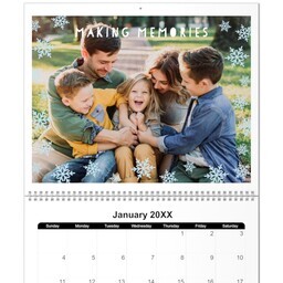 Wall Photo Calendars: 11x14 Large Custom Grid