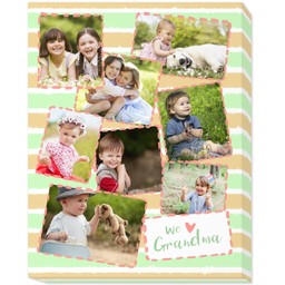 11x14 Photo Canvas with We Love Grandma design