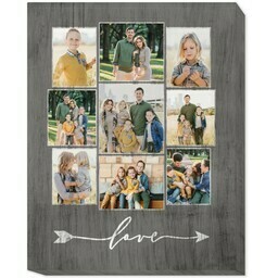 11x14 Photo Canvas with Love Arrow design