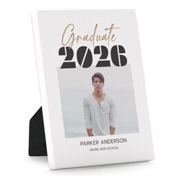 Desktop Canvas, 5x7 with Fancy Penmanship 2026 design