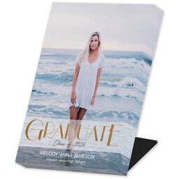 Same Day Desk Canvas 5" x 7" with Splendid Graduate 2026 design