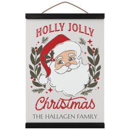 Hanging Canvas 12x16 with Holly Jolly design