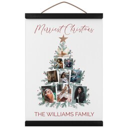 Hanging Canvas 12x16 with Merriest Christmas design