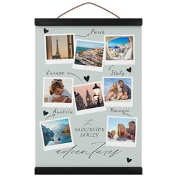 Hanging Canvas 12x16 with The Family Adventures design