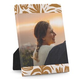 Desktop Canvas, 5x7 with Abstract Floral design