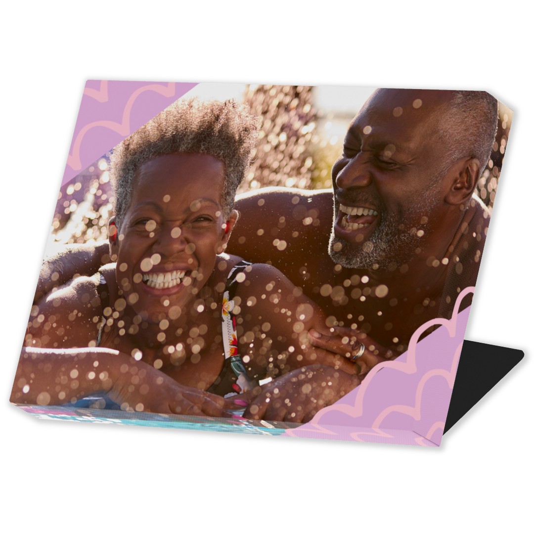 Mini desk canvas print for an office birthday gift for him or her.