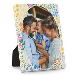 Desktop Canvas, 5x7 with Garden Stroll design