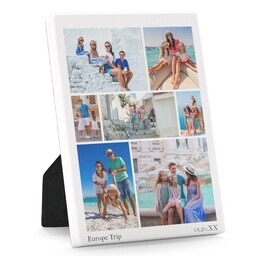 Desktop Canvas, 5x7 with Modern Collage design