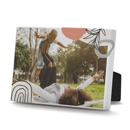 Desktop Canvas, 5x7 with Organic Shapes design