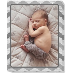 11x14 Photo Canvas with Chevron Frame design