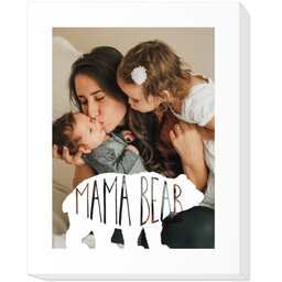 11x14 Photo Canvas with Mama Bear design