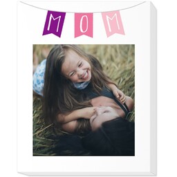 11x14 Photo Canvas with Mom Banner design