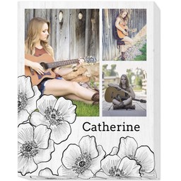 11x14 Photo Canvas with Dogwood design