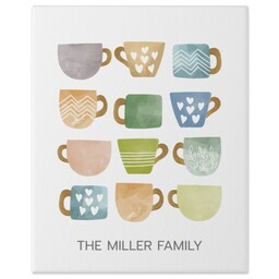 8x10 Gallery Wrap Photo Canvas with Copious Cups design