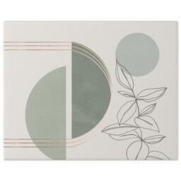 8x10 Gallery Wrap Photo Canvas with Foliage Shapes design