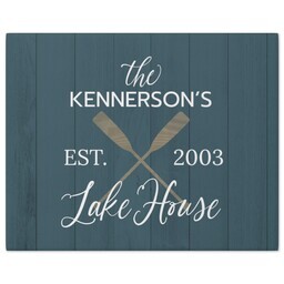 8x10 Gallery Wrap Photo Canvas with Our Lake House design