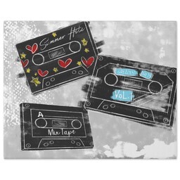 8x10 Gallery Wrap Photo Canvas with Retro Tapes design